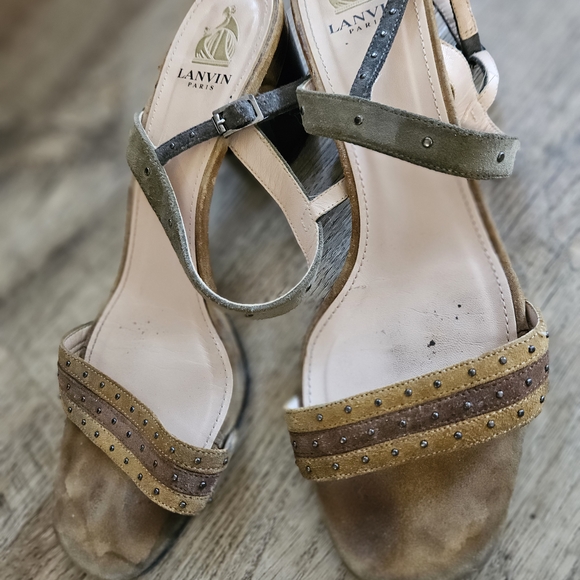 Lanvin Women's Brown and Tan Sandals - Picture 1 of 5